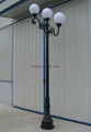 cast aluminum and iron LED gardon or street light post