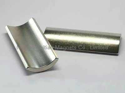  Arc NdFeB magnet of NiCuNi coating for motor and generator  3