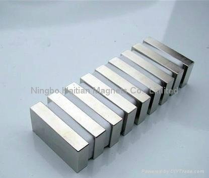 Block NdFeB magnet of Zn coating 2
