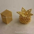 Ndfeb Magnetic sphere of Gold coating and Neocube