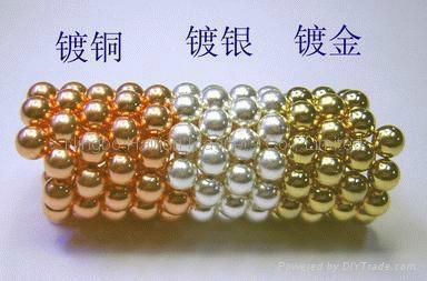 Ndfeb Magnetic sphere of Gold coating and Neocube 2