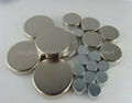 Dish NdFeB magnet of 3Cr+Zn coating for