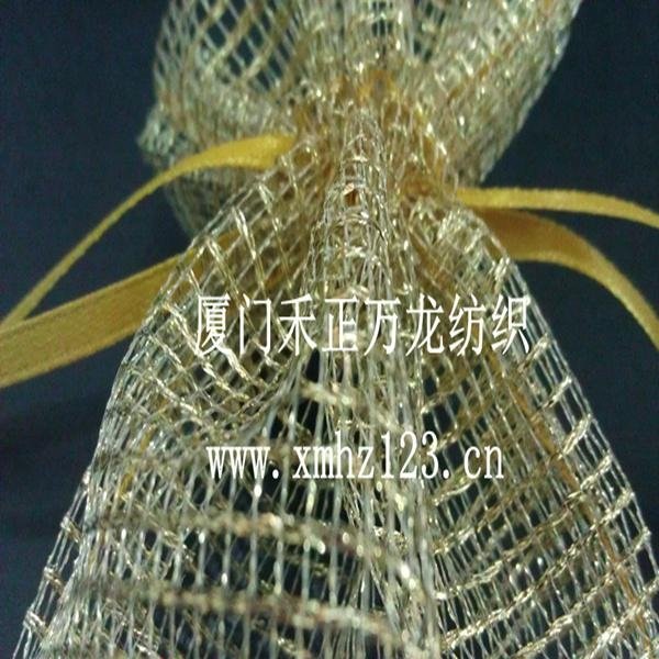 honeycomb mesh, flower wrapper mesh, metallic mesh, metallic tulle,  4