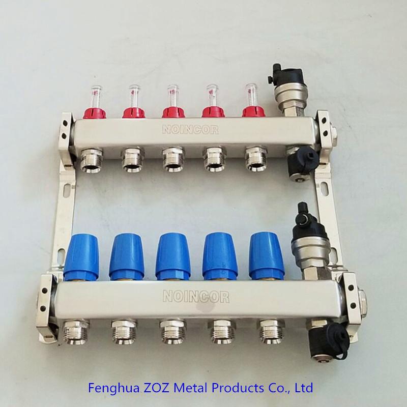 Коллектор с расходомерами для теплого пола ZZ18058-05 3