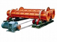 Centrifugal spun pipe machinery