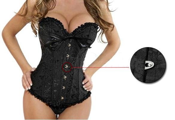 sexy lingerie deluxe floral  sweetheart corset 2