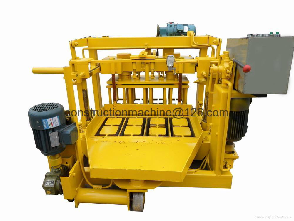 QT40-3 Mobile block machine,egg layer block machine,moving block machine