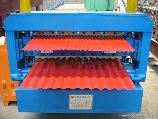 Double sheet Tile Roll forming machine Glazed Tile Roll making Machine 2