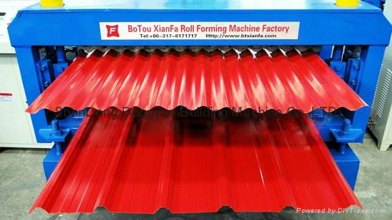 aluminum sheet automatic double layer roll forming machine 3