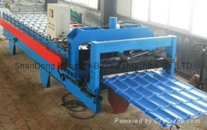 Color Steel Step Roof Tile Roll Forming Machine with CE standard 2