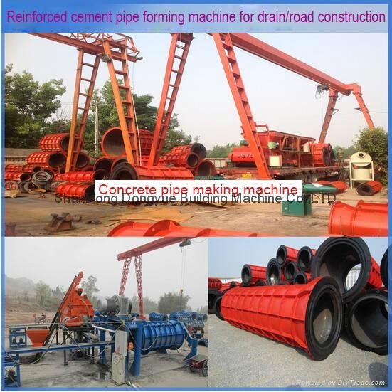 cement pipe forming machine,pipe making production line equipment