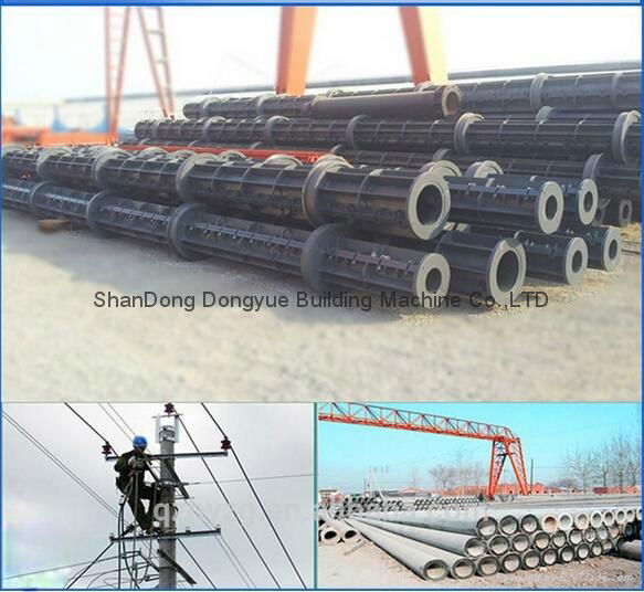 High strength concrete pole machine and mold manufacturer 4