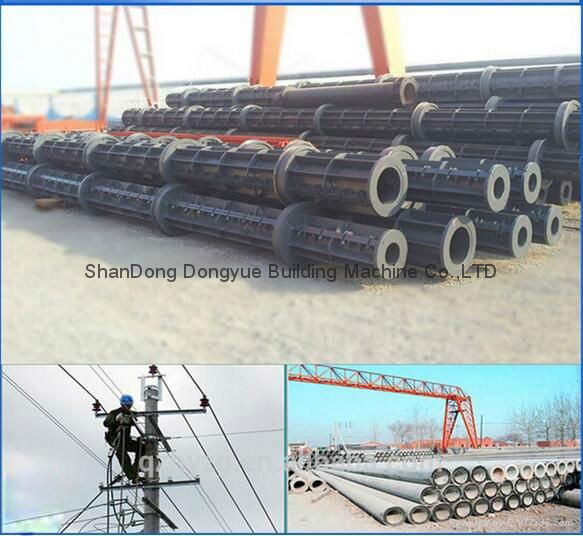 Iran standard and Srilanka standard electrical concrete pole machine 4