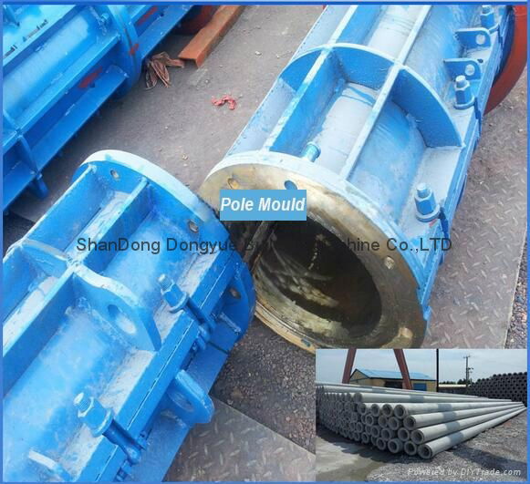 Circular concrete pole steel moulds and machines CE standard 3