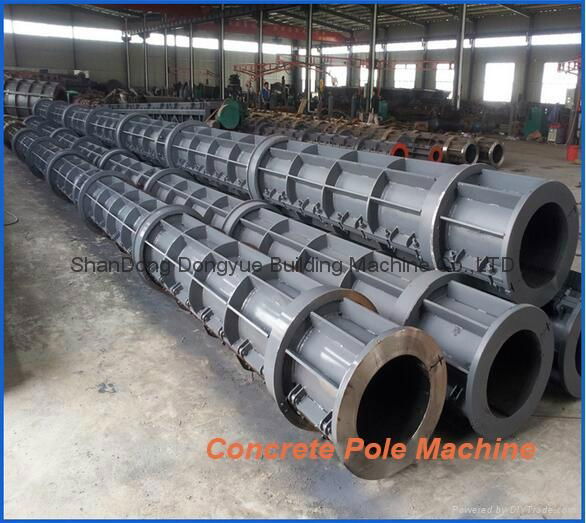 prestressed reinforced concrete pole making machine,moulds for electricity pole 3