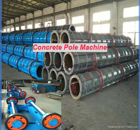 Africa standard prestressed electrical concrete pole machine line