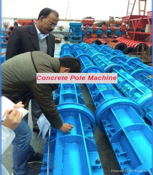 Engineers available overseas electric concrete pole making machine 