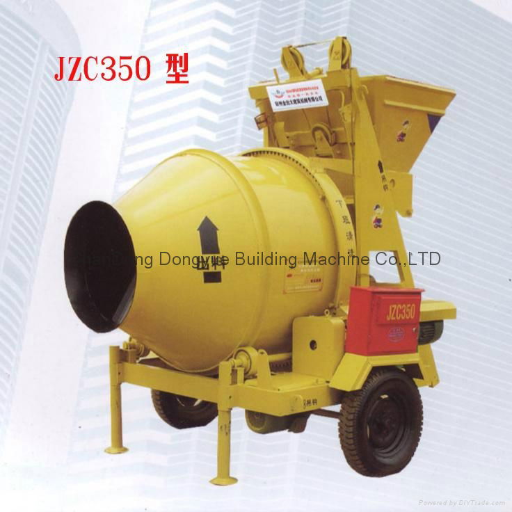 Hot Sale JZC350 Mobile Concrete Mixer With Self Loading From China 2