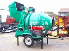 small portable diesel concrete mixer JZC350