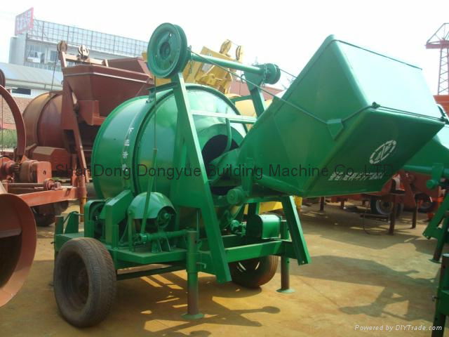 JZC500 reversed rolling concrete mixer,industrial cement mixing machine 2