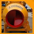 High Quality JZC500 mobile concrete mixer with skip hopper