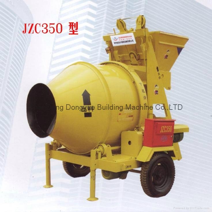 JZC350 portable concrete mixer and charging 350L volumetric cement mixer 5