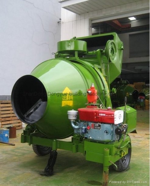 CE Approval  Diesel Engine Powered JZC350 Concrete Drum Mixer 3
