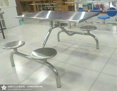 学生食堂不锈钢餐桌椅定制厂家