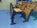 阶梯教室排椅,音乐厅学校学生课桌椅,多媒体教室礼堂椅 2