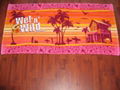 100% cotton velour and Reactive printed beach towel
