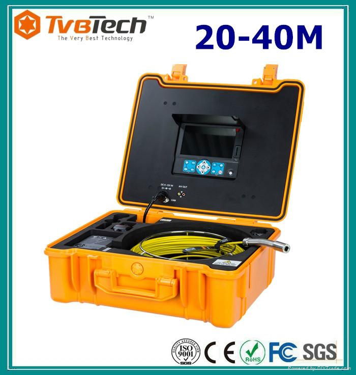 TVBTECH Waterproof Inspection Camera with Meter Counter for Drain Inspection