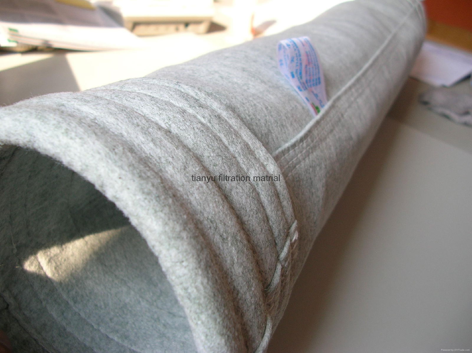 Polyester Scrim Antistatic Filter Bags Cement Plant Needle Felt