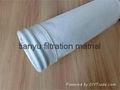 Polyester filter bag water and oil repellent