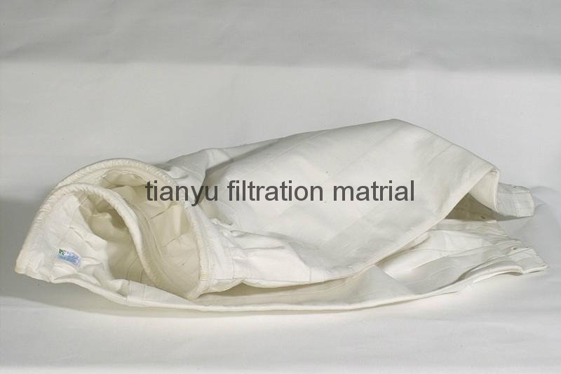 Polyester dust filter bag special type