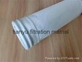 polyester needle felt filter bag for cement