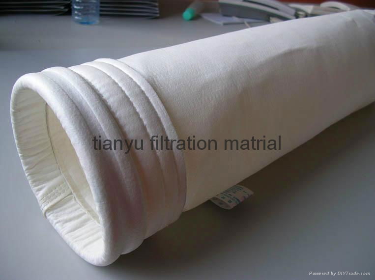 Non Woven Polyester Fabric Filter Bag For Bag Housing 142 MTS