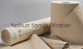 Nomex dust filtration fiber Nomex dust filter bag Non Woven dust filter bag