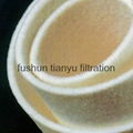 PPS high temperature resistant needle-punched filter felt