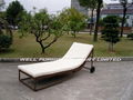 Garden wicker/rattan Chaise lounge(WF-7349) 2