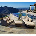 Wicker Patio Furniture- Moda 4-Piece Modular Sectional