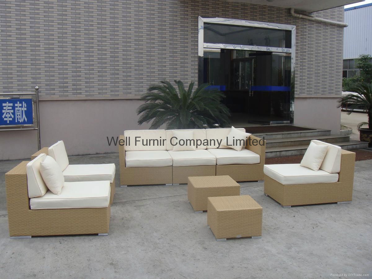 Rattan Garden Furniture/Rattan Sectional Sofa Set 2