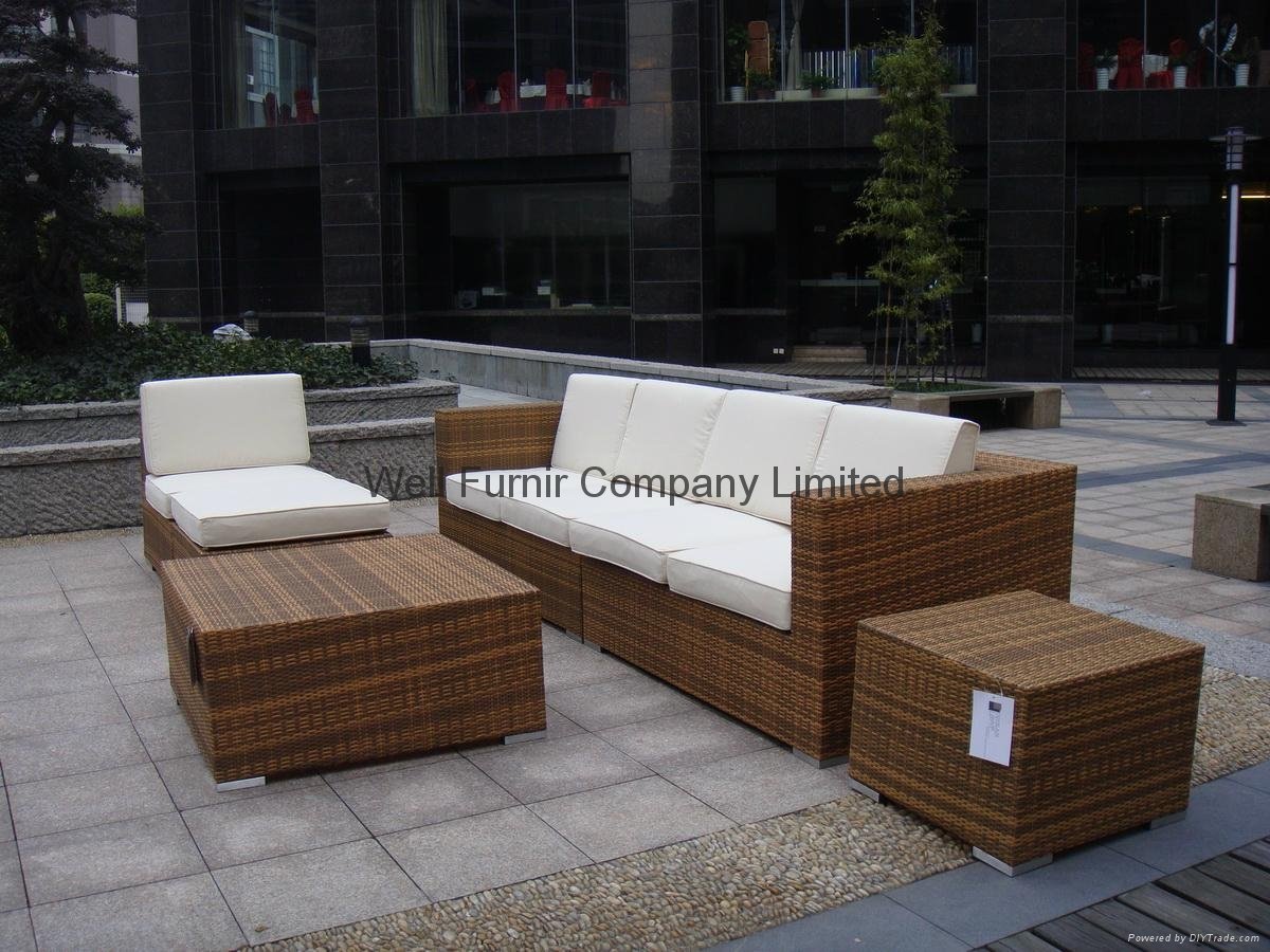 Rattan Garden Furniture/Rattan Sectional Sofa Set