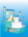 Corrugated paper display stand, paper promotion stand 2