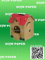 paper house,paper toy house,corruagated board house