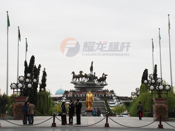 12米304手动不锈钢旗杆-抛光拉丝 2