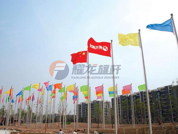 12米304手动不锈钢旗杆-抛光拉丝 3