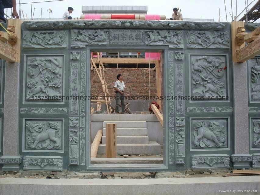 漳州寺廟門面浮雕 4