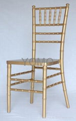 Gold Wooden Chivari/Chiavari