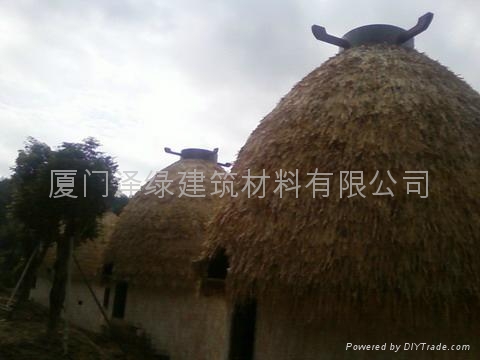 東南亞風情茅草屋ABS茅草瓦仿真竹蓆 2