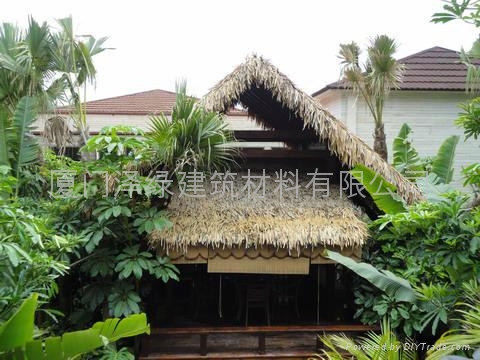 東南亞風情茅草屋ABS茅草瓦仿真竹蓆 3